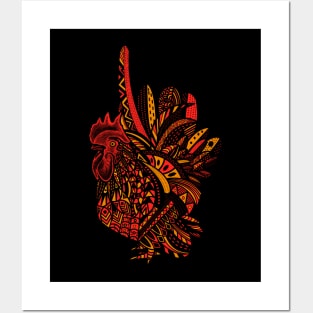 Ornate Rooster Posters and Art